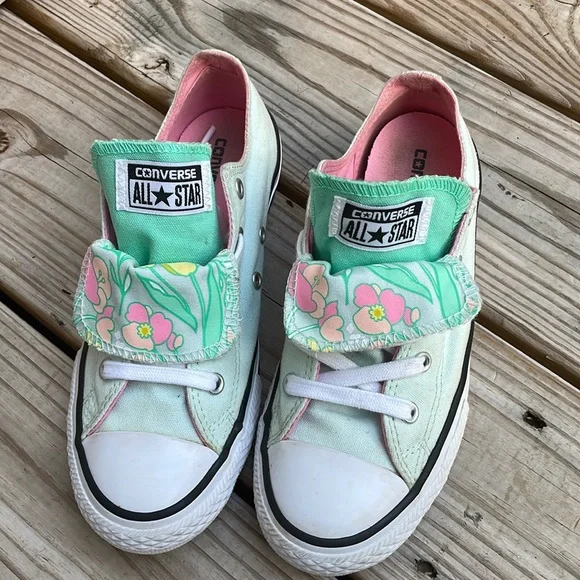 Converse Shoes Converse Light Green Sneakers Size 3 Youth Poshmark